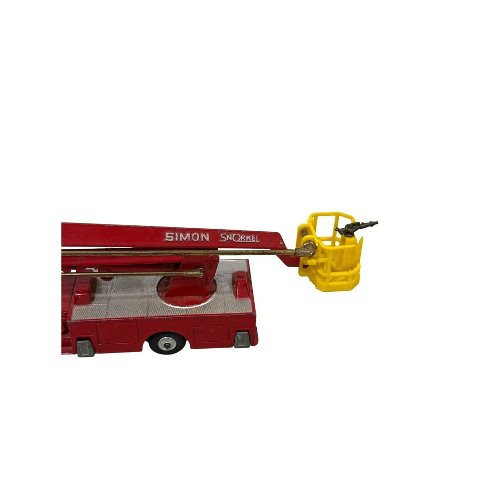 Vintage Corgi Major Toys Simon Snorkel Fire Engine Red Diecast Made in Britain